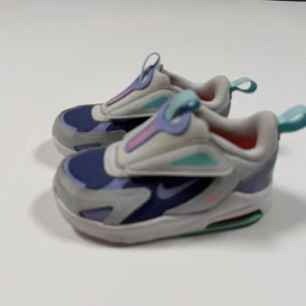 Nike Air Max Bolt TD Sneakers Toddler Kids 6C Purple Grey Mesh Athletic Running